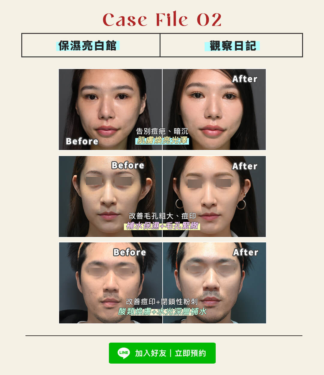 美貌誕生紀實:保濕亮白館|觀察日記